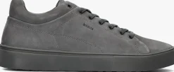 Heren BLACKSTONE grijze lage sneakers crag colton