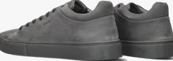Heren BLACKSTONE grijze lage sneakers crag colton