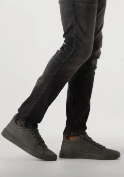 Heren BLACKSTONE grijze lage sneakers crag colton