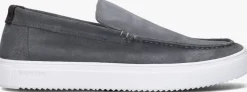 Heren BLACKSTONE grijze loafers giulio