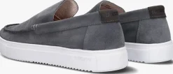 Heren BLACKSTONE grijze loafers giulio