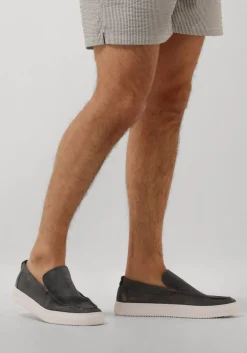 Heren BLACKSTONE grijze loafers giulio