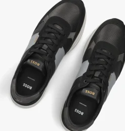 Heren BOSS grijze lage sneakers jace runn