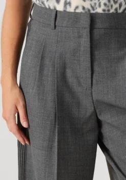 DAMES CAMBIO grijze pantalon emelie track galon mit wording