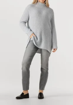 DAMES CAMBIO grijze slim fit jeans raja cmb applikation