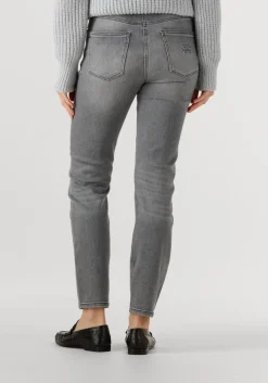 DAMES CAMBIO grijze slim fit jeans raja cmb applikation