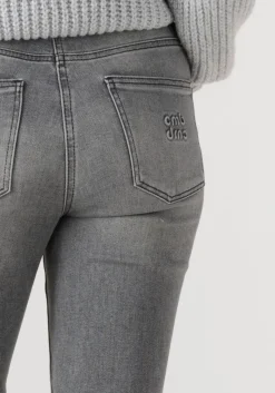 DAMES CAMBIO grijze slim fit jeans raja cmb applikation