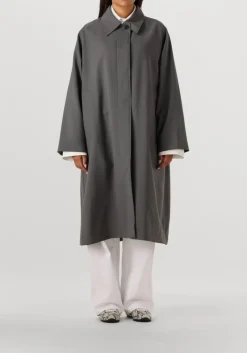 DAMES CLOSED grijze mantel car coat