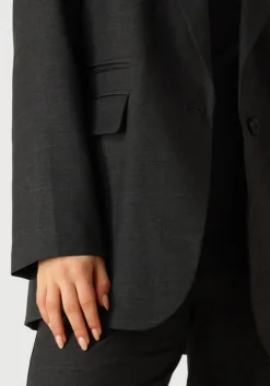 DAMES CO'COUTURE grijze blazer kaya single oversized blazer