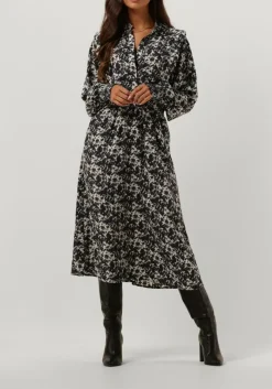 DAMES CO'COUTURE grijze midi jurk baila wing shirt dress