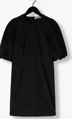 DAMES CO'COUTURE grijze mini jurk zebra crop puff dress