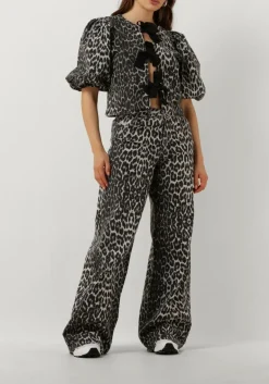 DAMES CO'COUTURE grijze top leocc bow blouse