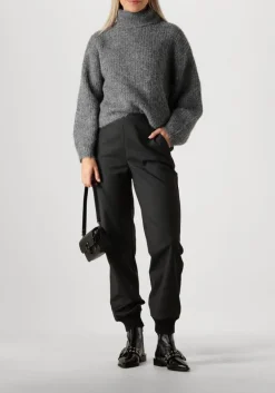 DAMES CO'COUTURE grijze trui coralie roll knit