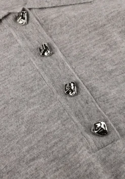 DAMES CO'COUTURE grijze trui mila polo knit