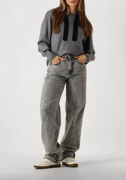 DAMES CO'COUTURE grijze trui row hoodie knit