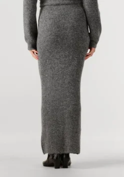 DAMES DANTE6 grijze maxirok suzy knitted long skirt