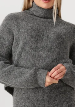DAMES DANTE6 grijze trui yuria turtle neck sweater