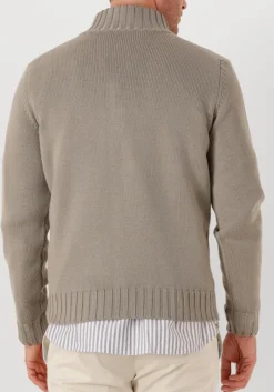 Heren FILIPPO DE LAURENTIIS grijze trui mezza zip ml