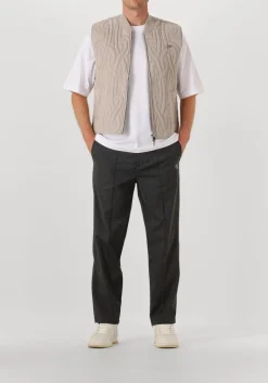 Heren FILLING PIECES grijze chino coach pants twill wool