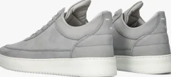 Heren FILLING PIECES grijze lage sneakers low top ripple nubuck