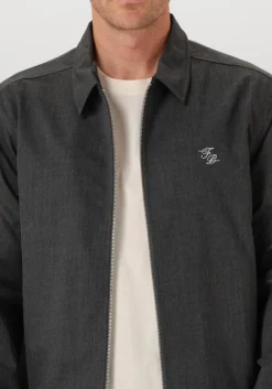 Heren FILLING PIECES grijze overshirts coach jacket twill wool