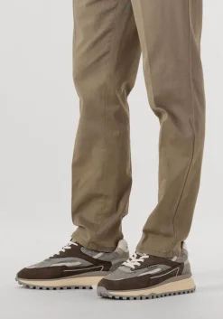 Heren FLORIS VAN BOMMEL grijze lage sneakers sfm-10172 de gripper