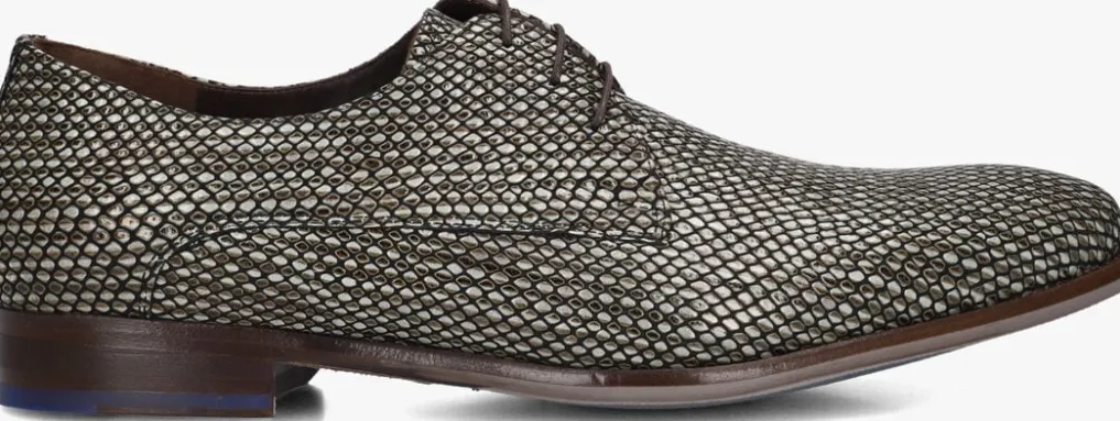 Heren FLORIS VAN BOMMEL grijze nette schoenen sfm-30338 de stijler