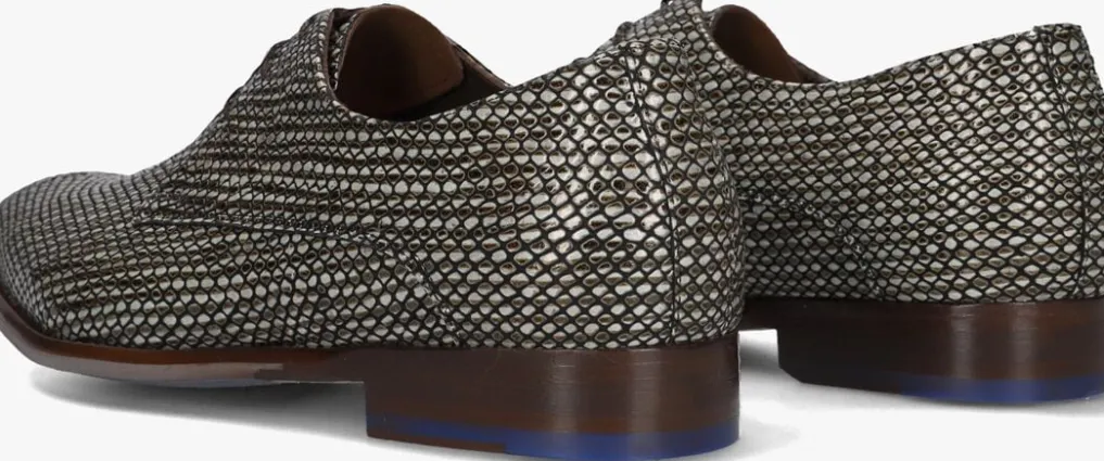 Heren FLORIS VAN BOMMEL grijze nette schoenen sfm-30338 de stijler