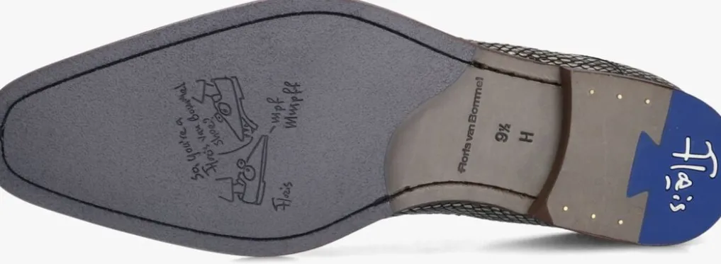 Heren FLORIS VAN BOMMEL grijze nette schoenen sfm-30338 de stijler