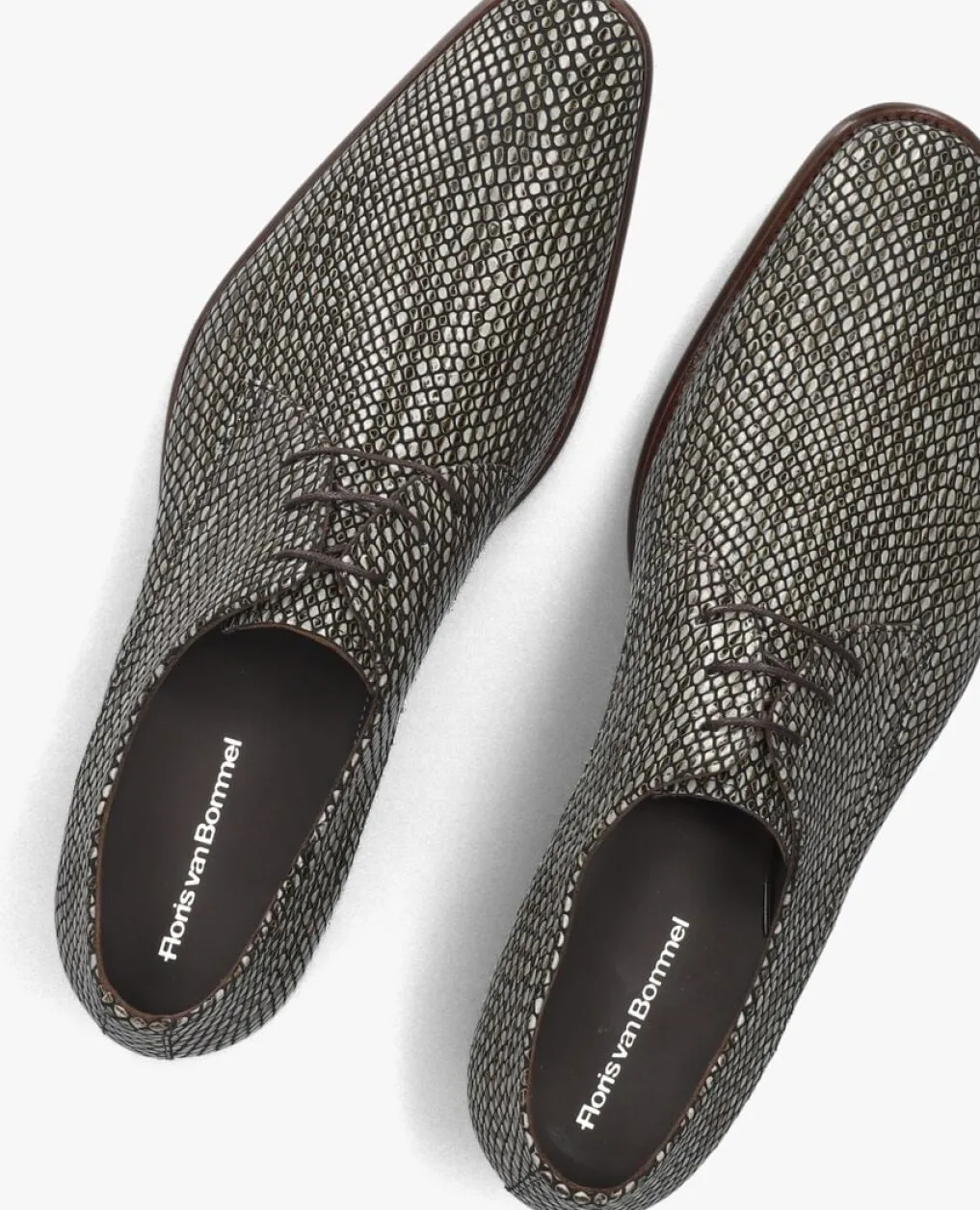 Heren FLORIS VAN BOMMEL grijze nette schoenen sfm-30338 de stijler