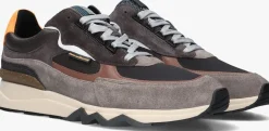 Heren FLORIS VAN BOMMEL grijze lage sneakers sfm-10234 de zager