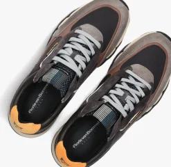 Heren FLORIS VAN BOMMEL grijze lage sneakers sfm-10234 de zager