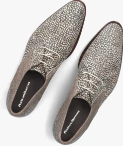 Heren FLORIS VAN BOMMEL grijze nette schoenen sfm-30361 de stapper