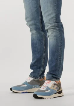 Heren FLORIS VAN BOMMEL grijze lage sneakers sfm-10154 de treener