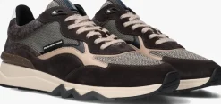 Heren FLORIS VAN BOMMEL grijze lage sneakers sfm-10178 de zager