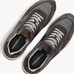 Heren FLORIS VAN BOMMEL grijze lage sneakers sfm-10152 noppi