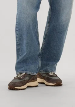 Heren FLORIS VAN BOMMEL grijze lage sneakers sfm-10152 noppi