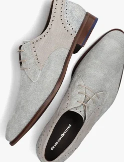Heren FLORIS VAN BOMMEL grijze nette schoenen sfm-30361