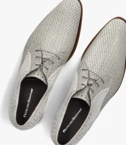 Heren FLORIS VAN BOMMEL grijze nette schoenen sfm-30361 de stapper