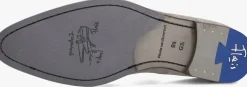 Heren FLORIS VAN BOMMEL grijze nette schoenen sfm-30325 de stapper