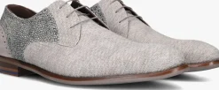 Heren FLORIS VAN BOMMEL grijze nette schoenen sfm-30361 de stapper