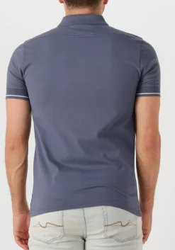 Heren GENTI grijze polo polo 3 button ss j2001-1212