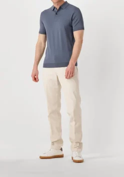 Heren GENTI grijze polo polo button ss k2046-1260