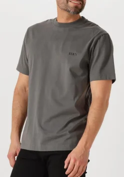 Heren GENTI grijze t-shirt t-shirt ss j2040-1223