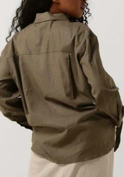 DAMES GESTUZ grijze blouses lizagz oz linen shirt