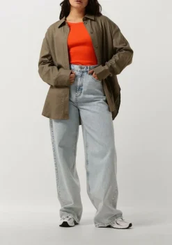 DAMES GESTUZ grijze blouses lizagz oz linen shirt