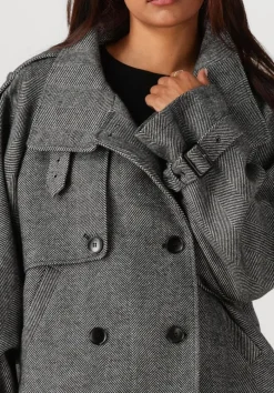 DAMES GESTUZ grijze mantel gzavic short jacket