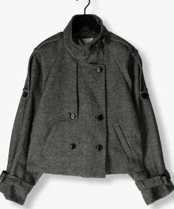 DAMES GESTUZ grijze mantel gzavic short jacket