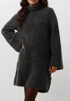 DAMES GESTUZ grijze mini jurk alphagz rollneck dress