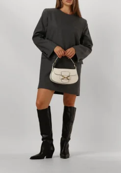 DAMES GESTUZ grijze mini jurk paulagz melange blazer dress